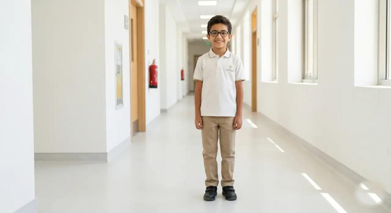 A student at an Egyptian school